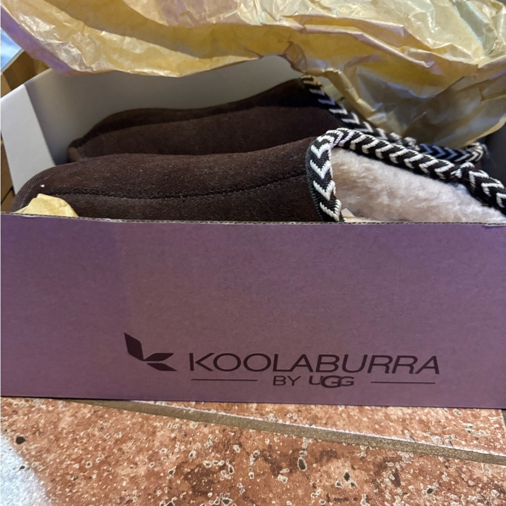 Koolaburra by UGG Chocolate Suede Slippers